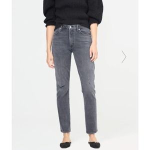 Citizens of Humanity Premium Skyla Mid Rise Cigarette Jeans Silvermist G…